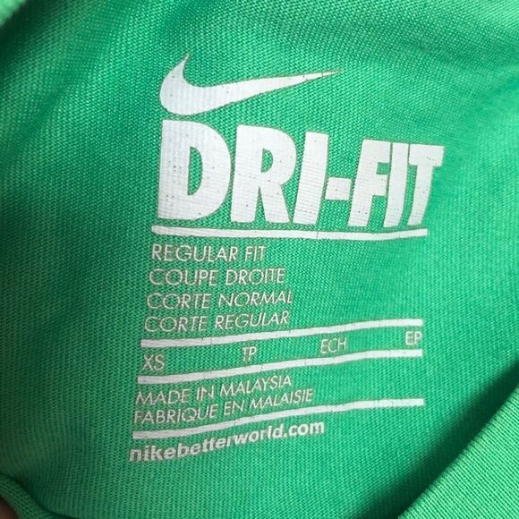 Nike green just do it cropped T-shirt  XS - Picture 3 of 5